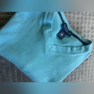 Waffle Knit V Neck T Shirt Men’s Medium 100% Cotton